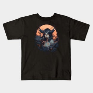 Moon Demon Kids T-Shirt